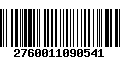 Código de Barras 2760011090541