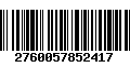 Código de Barras 2760057852417