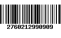 Código de Barras 2760212990909