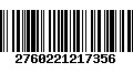 Código de Barras 2760221217356