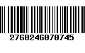 Código de Barras 2760246070745