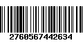 Código de Barras 2760567442634