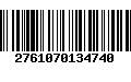 Código de Barras 2761070134740