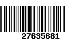 Código de Barras 27635681