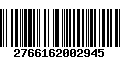 Código de Barras 2766162002945