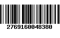 Código de Barras 2769160048380