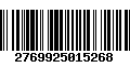 Código de Barras 2769925015268