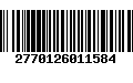 Código de Barras 2770126011584