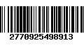 Código de Barras 2770925498913