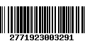 Código de Barras 2771923003291