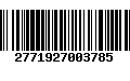 Código de Barras 2771927003785