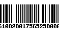 Código de Barras 277610028017565250000445