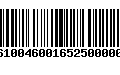 Código de Barras 277610046001652500000195