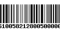 Código de Barras 277610058212800500000125