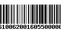 Código de Barras 277610062001605500000180