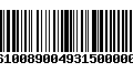 Código de Barras 277610089004931500000185