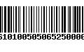 Código de Barras 277610100505065250000150