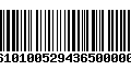 Código de Barras 277610100529436500000055