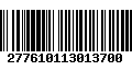 Código de Barras 277610113013700