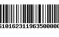 Código de Barras 277610162311963500000245