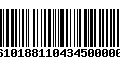 Código de Barras 277610188110434500000595