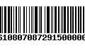 Código de Barras 277610807087291500000160