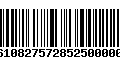 Código de Barras 277610827572852500000145