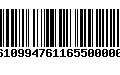 Código de Barras 277610994761165500000345