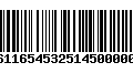 Código de Barras 277611654532514500000395