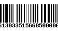 Código de Barras 277613033515668500000170