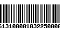 Código de Barras 277613100001032250000170