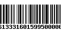 Código de Barras 277613331601599500000145