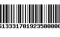 Código de Barras 277613331701923500000345