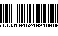 Código de Barras 277613331946249250000230