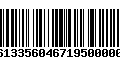 Código de Barras 277613356046719500000345