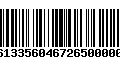 Código de Barras 277613356046726500000345