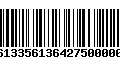 Código de Barras 277613356136427500000345