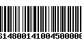 Código de Barras 277614800141004500000220