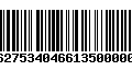 Código de Barras 277627534046613500000445