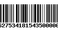 Código de Barras 277627534181543500000345