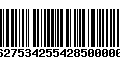 Código de Barras 277627534255428500000145