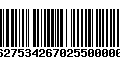 Código de Barras 277627534267025500000445