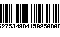 Código de Barras 277627534904159250000145