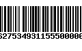 Código de Barras 277627534931155500000595