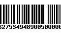 Código de Barras 277627534948900500000260