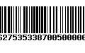 Código de Barras 277627535338700500000445