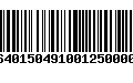 Código de Barras 277640150491001250000135