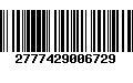 Código de Barras 2777429006729