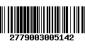 Código de Barras 2779003005142