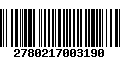 Código de Barras 2780217003190